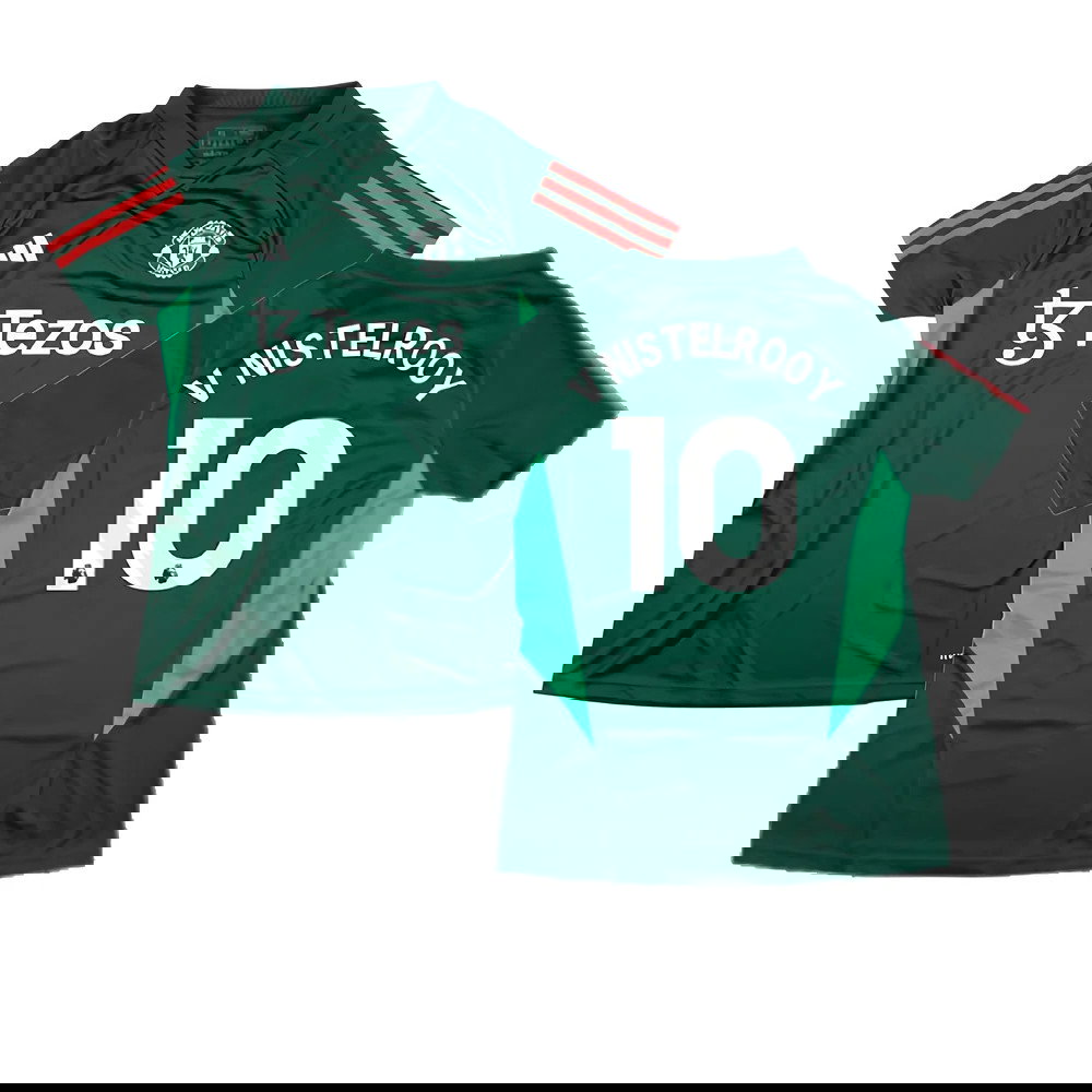 2023-2024 Man Utd Training Shirt (Green) - Ladies (V Nistelrooy 10)