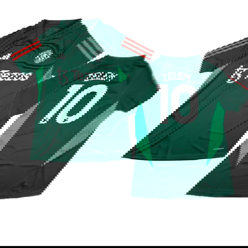 2023-2024 Man Utd Training Shirt (Green) - Ladies (Zelem 10)