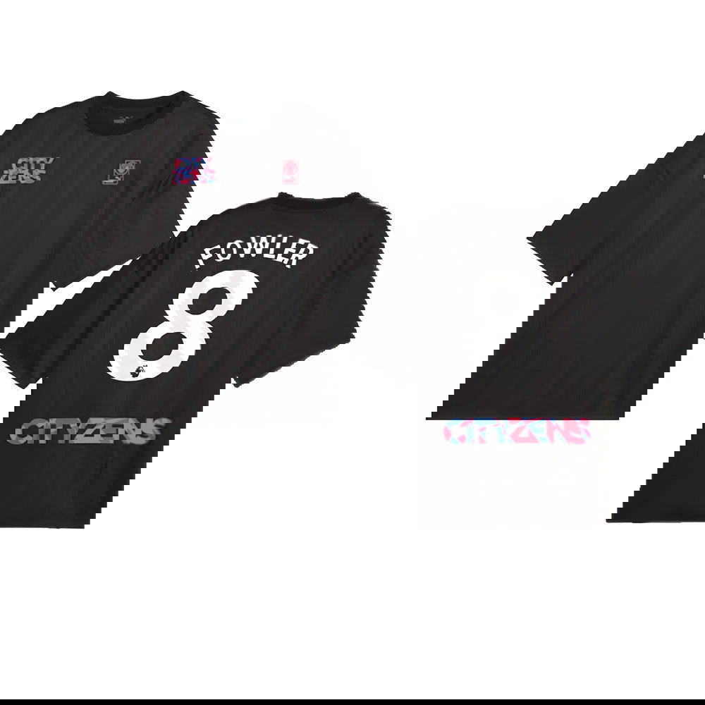 2023-2024 Man City FtblNrgy Jersey (Black) (Fowler 8)