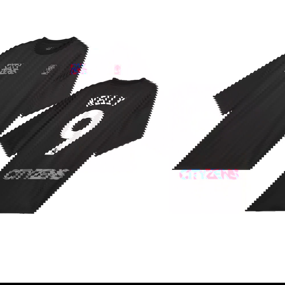 2023-2024 Man City FtblNrgy Jersey (Black) (Kelly 9)