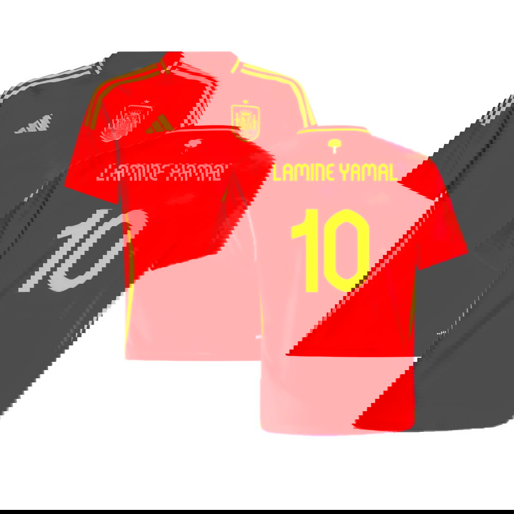 2024-2025 Spain Home Shirt (Kids) (Lamine Yamal 10)