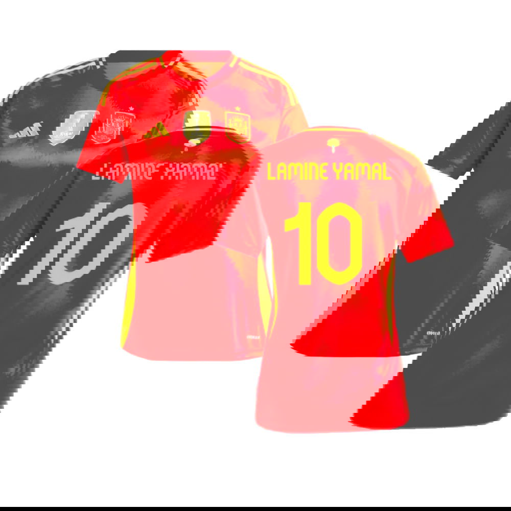 2024-2025 Spain Home Shirt (Ladies) (Lamine Yamal 10)
