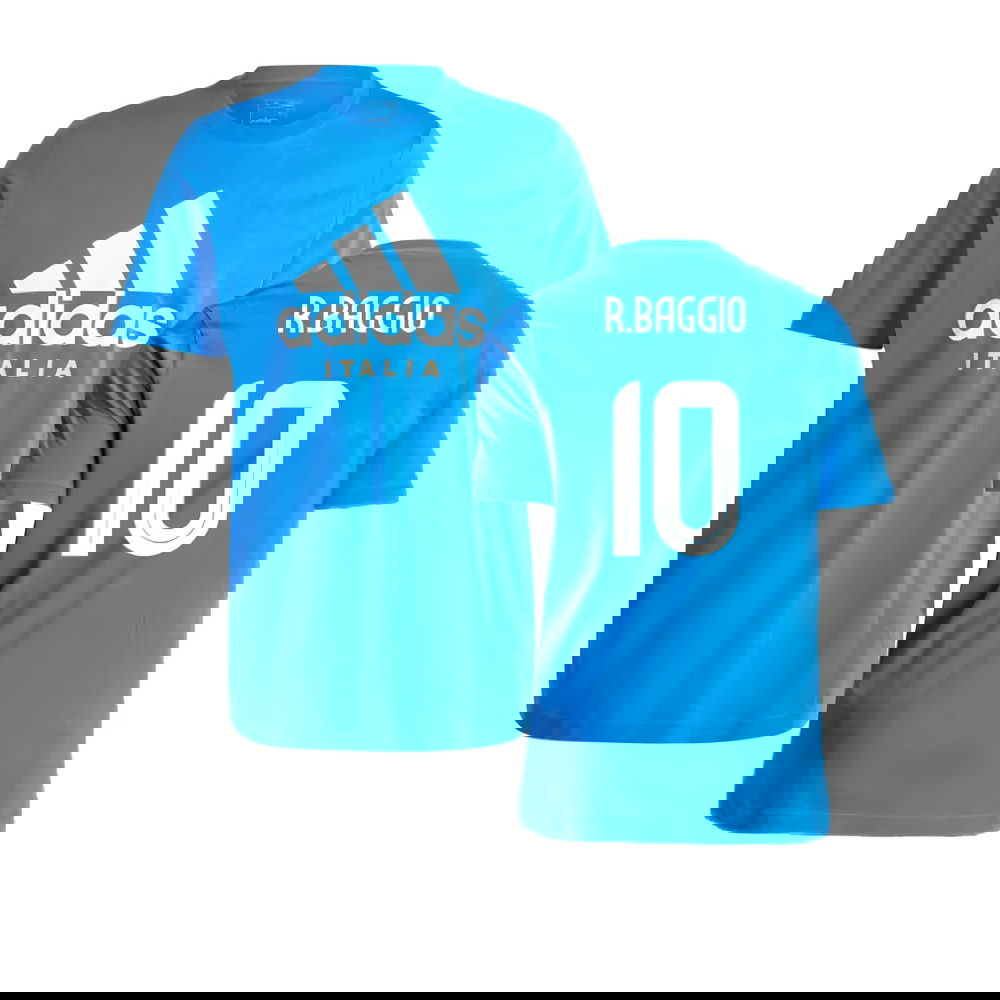 2024-2025 Italy DNA Graphic Tee (Blue) (R.BAGGIO 10)