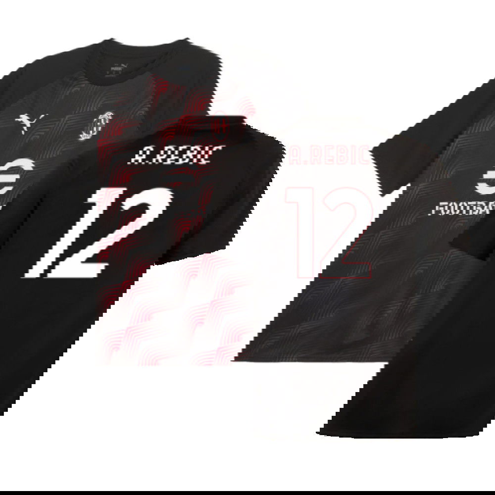 2023-2024 AC Milan Training Jersey (Grey) (A.Rebic 12)