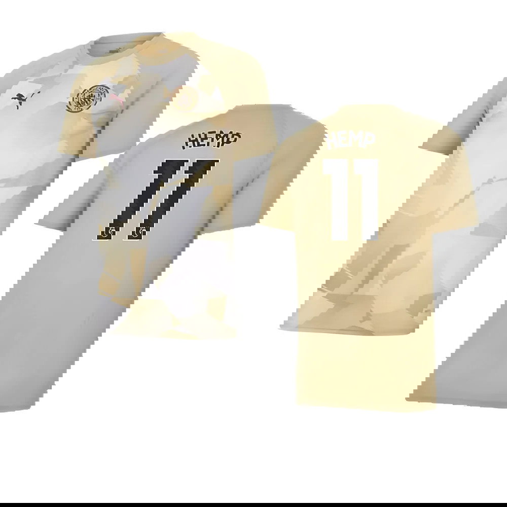 2023-2024 Man City Prematch SS Jersey (Granola) (Hemp 11)