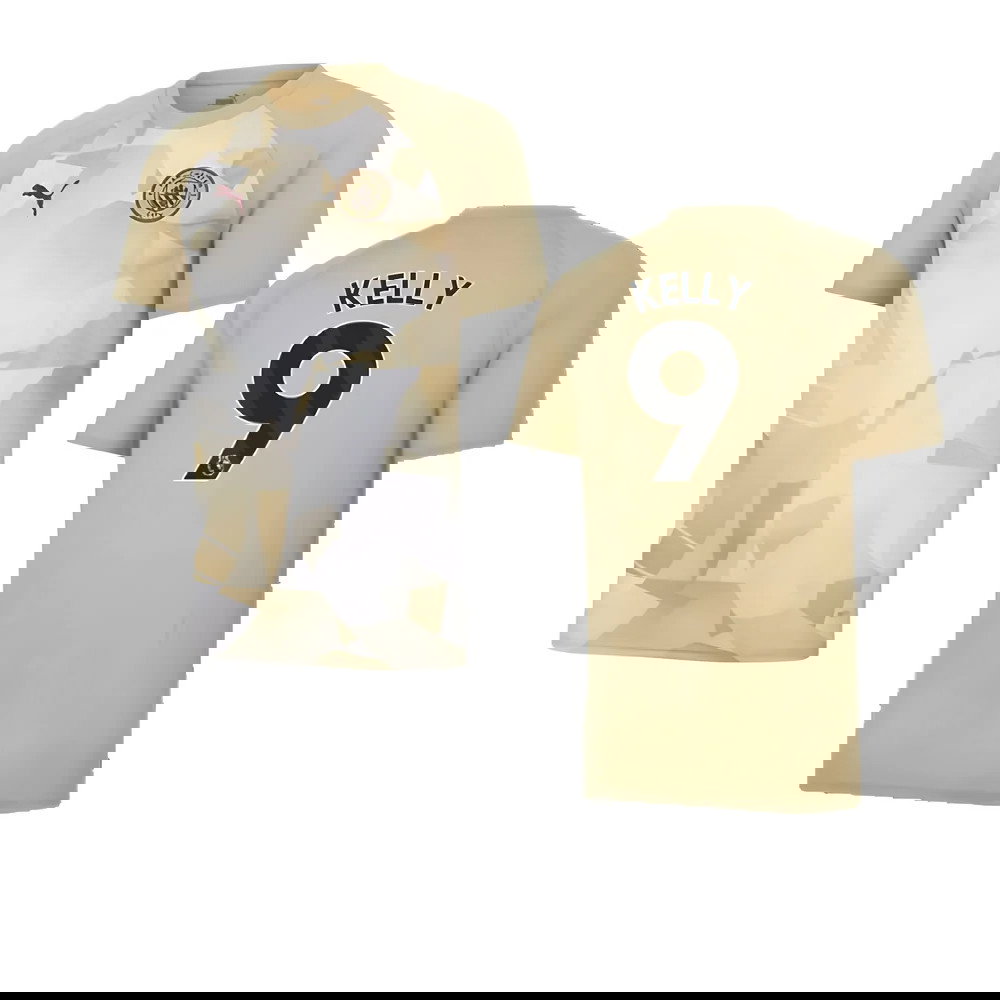 2023-2024 Man City Prematch SS Jersey (Granola) (Kelly 9)