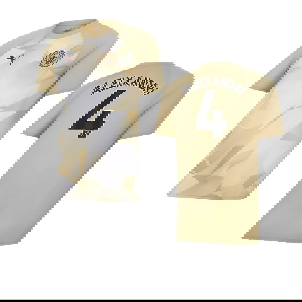 2023-2024 Man City Prematch SS Jersey (Granola) - Kids (Aleixandri 4)