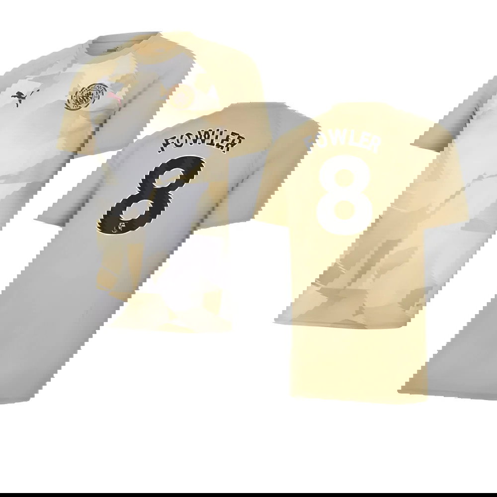 2023-2024 Man City Prematch SS Jersey (Granola) - Kids (Fowler 8)