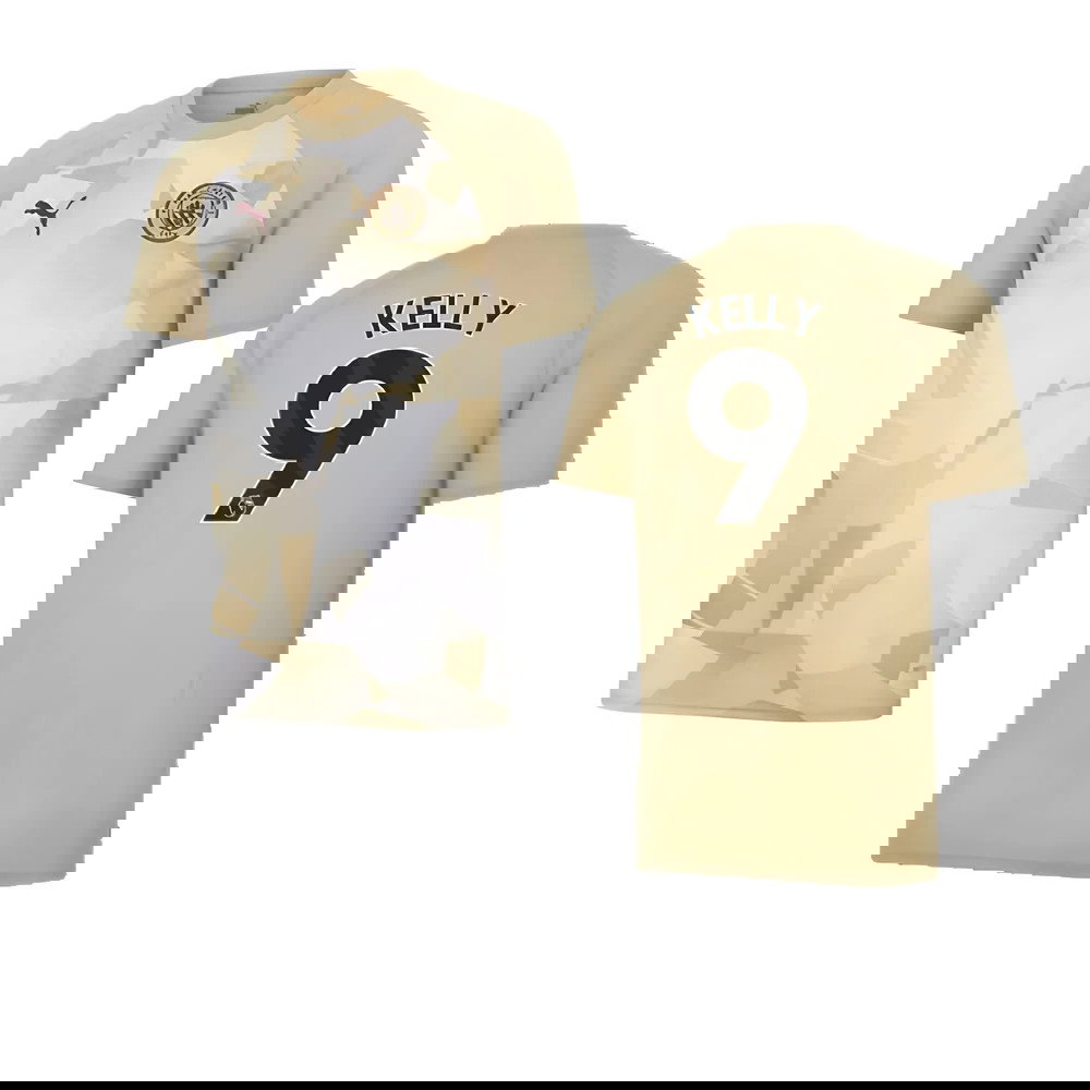 2023-2024 Man City Prematch SS Jersey (Granola) - Kids (Kelly 9)