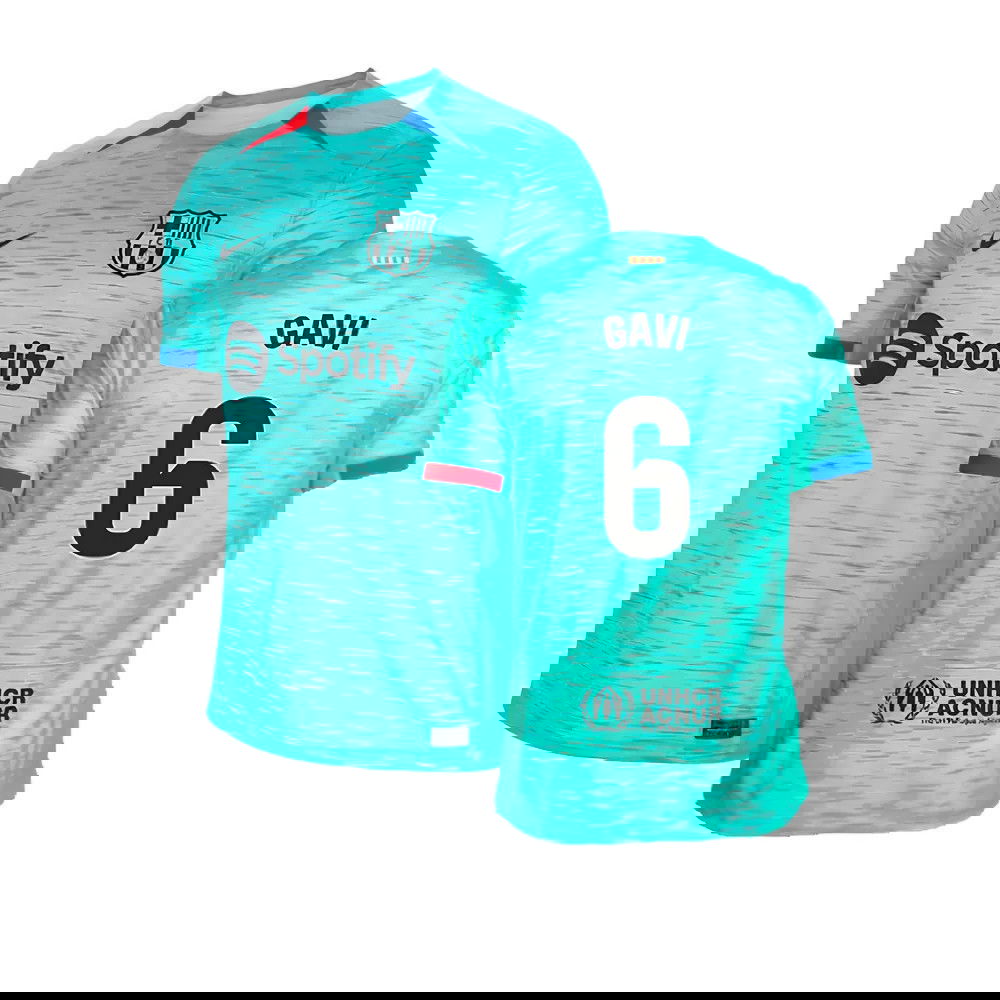 2023-2024 Barcelona Third Shirt (Gavi 6)