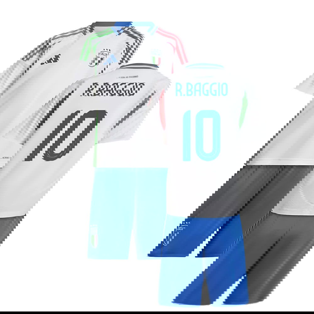 2024-2025 Italy Away Mini Kit (R.BAGGIO 10)