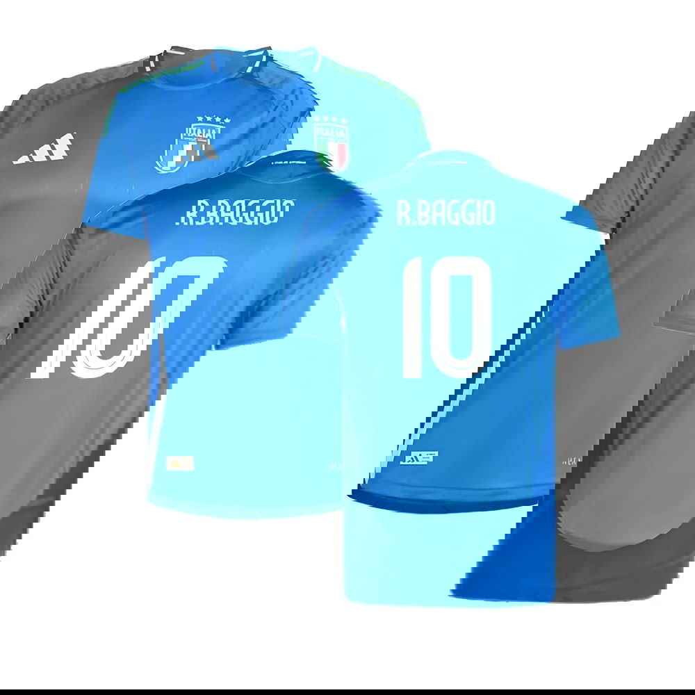 2024-2025 Italy Authentic Home Shirt (R.BAGGIO 10)