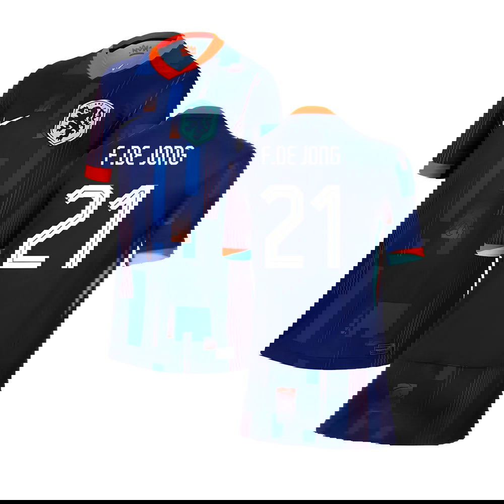 2024-2025 Netherlands Away Shirt (Kids) (F.De Jong 21)