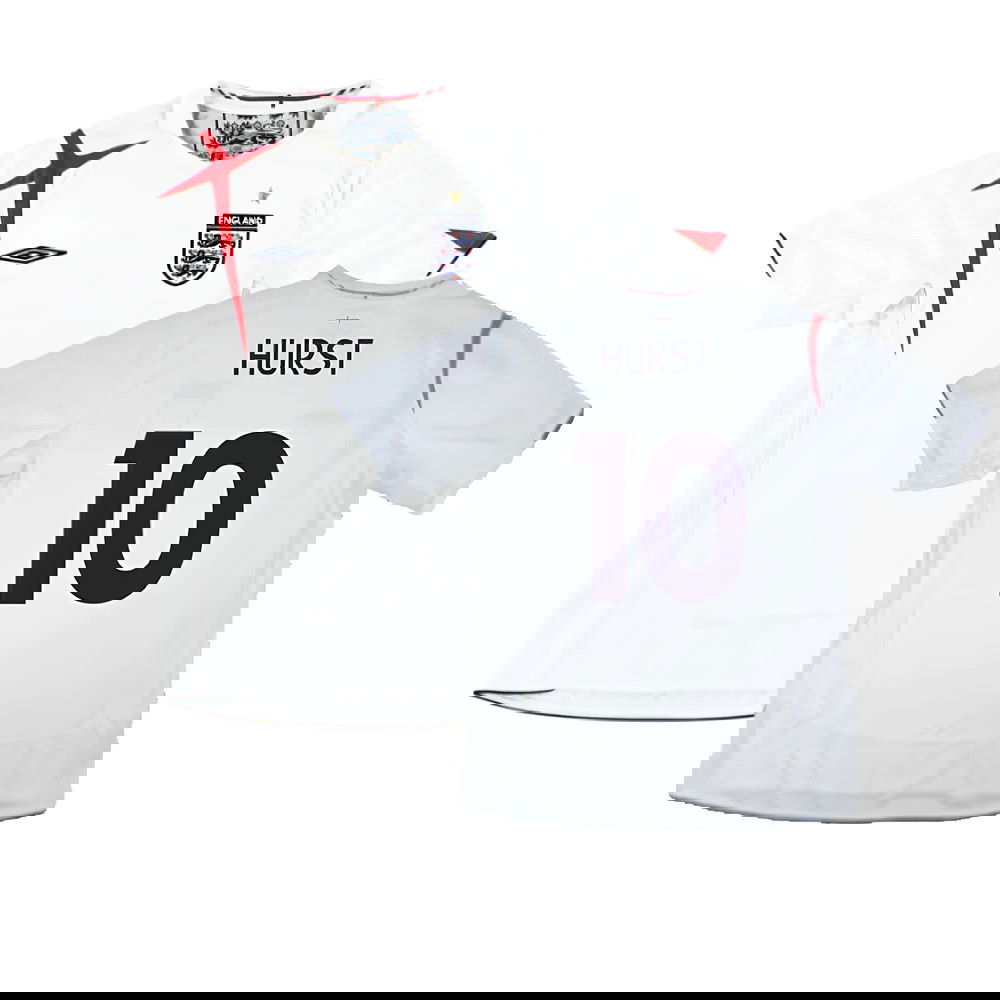 England 2006-08 Home Shirt (XL) (Excellent) (Hurst 10)