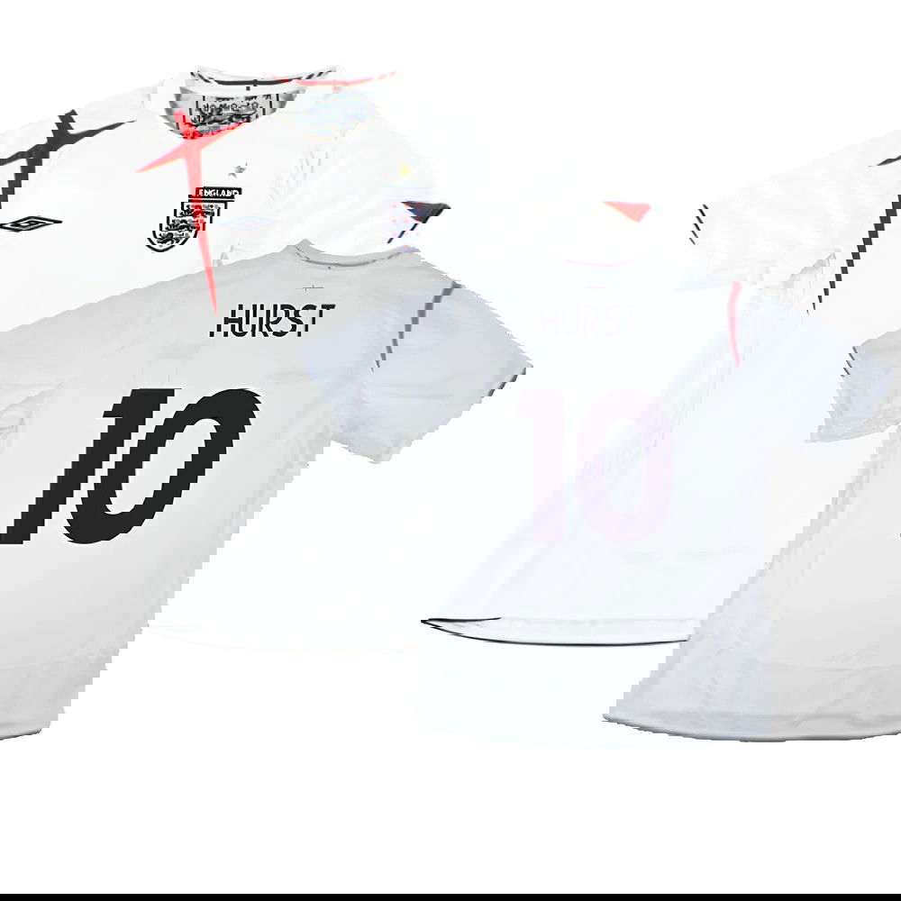 England 2005-2007 Home Shirt (XL) (Very Good) (Hurst 10)