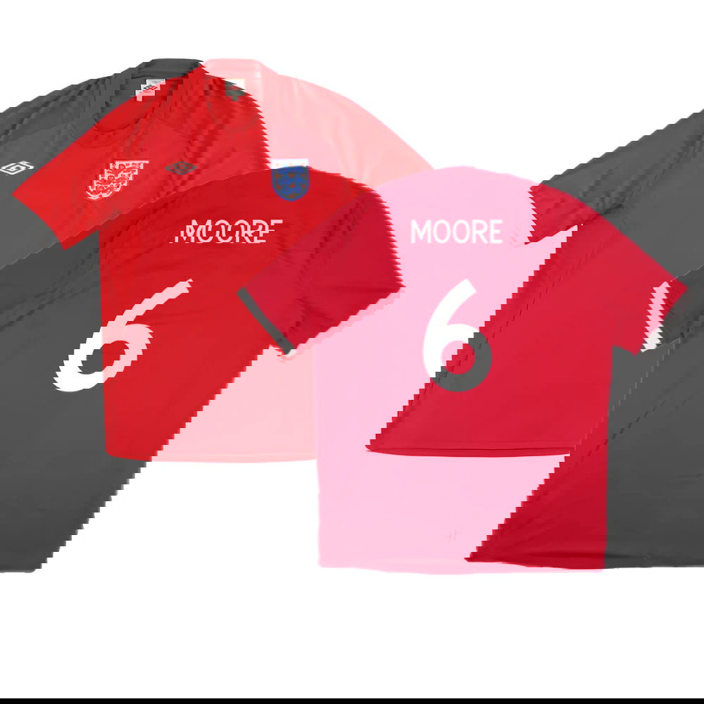 2010-2011 England Away Shirt (Moore 6)