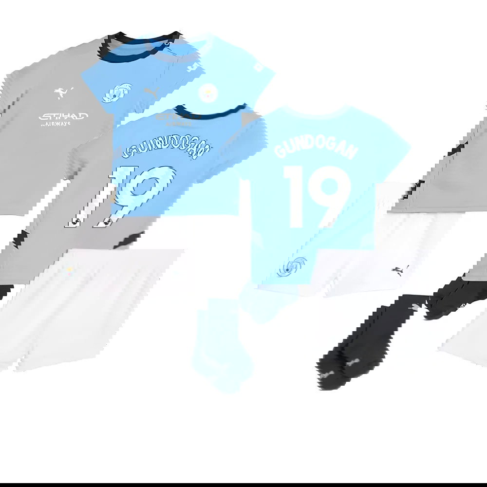 2024-2025 Man City Home Baby Kit (Gundogan 19)