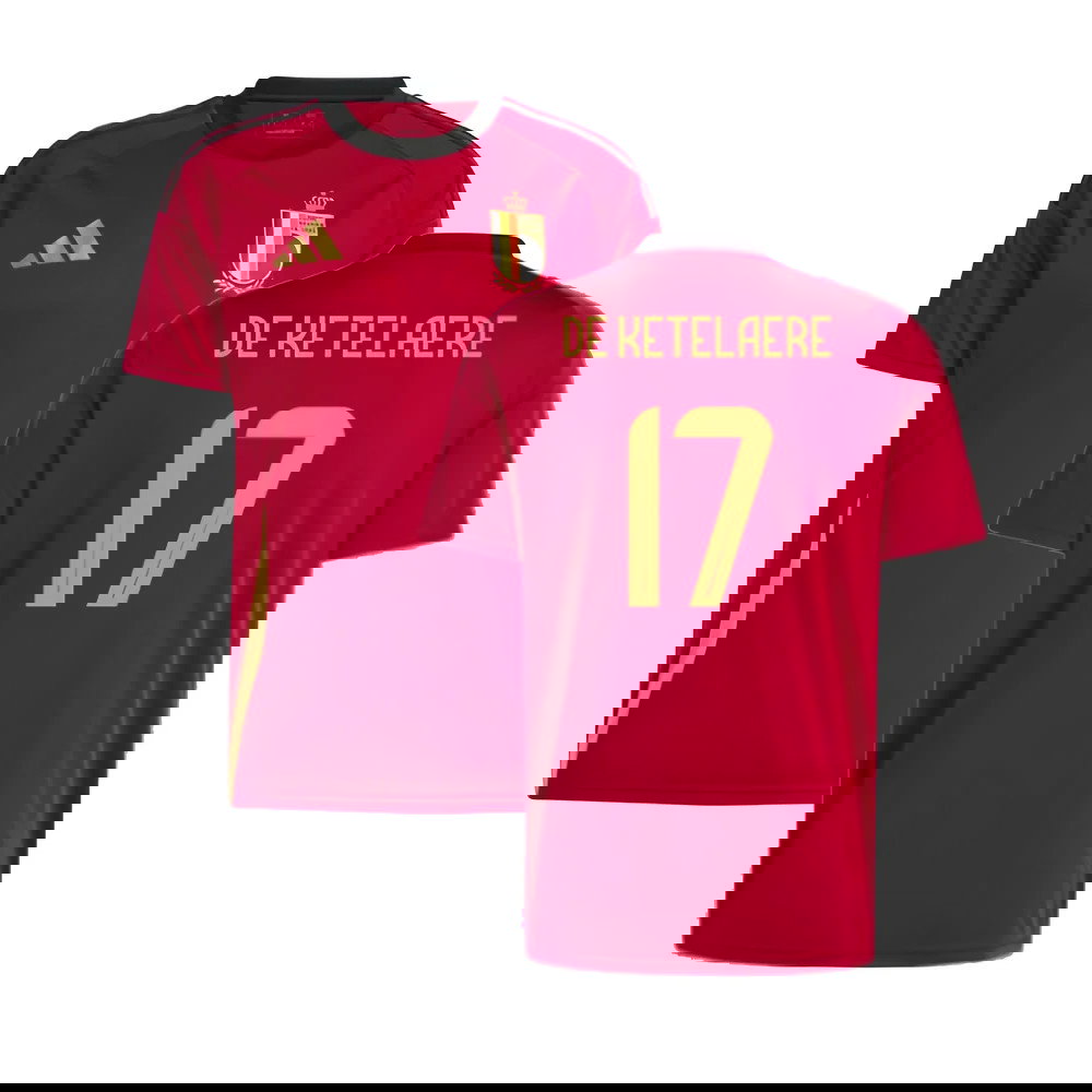 2024-2025 Belgium Home Fan Shirt (De Ketelaere 17)