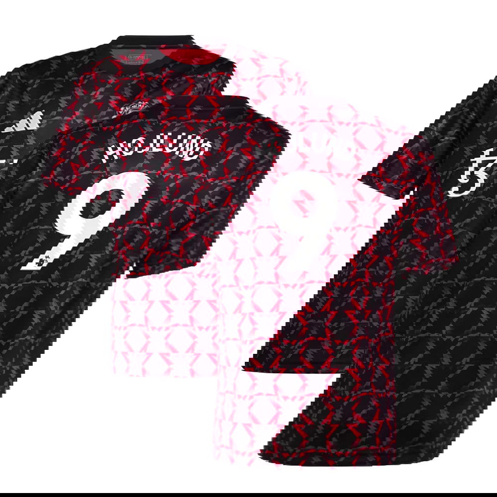 2024-2025 Man Utd Pre-Match Shirt (Black) - Kids (Hojlund 9)