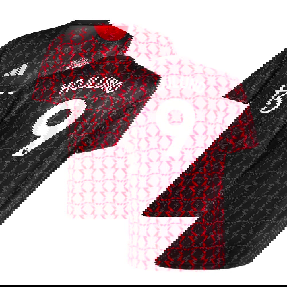 2024-2025 Man Utd Pre-Match Shirt (Black) (Hojlund 9)