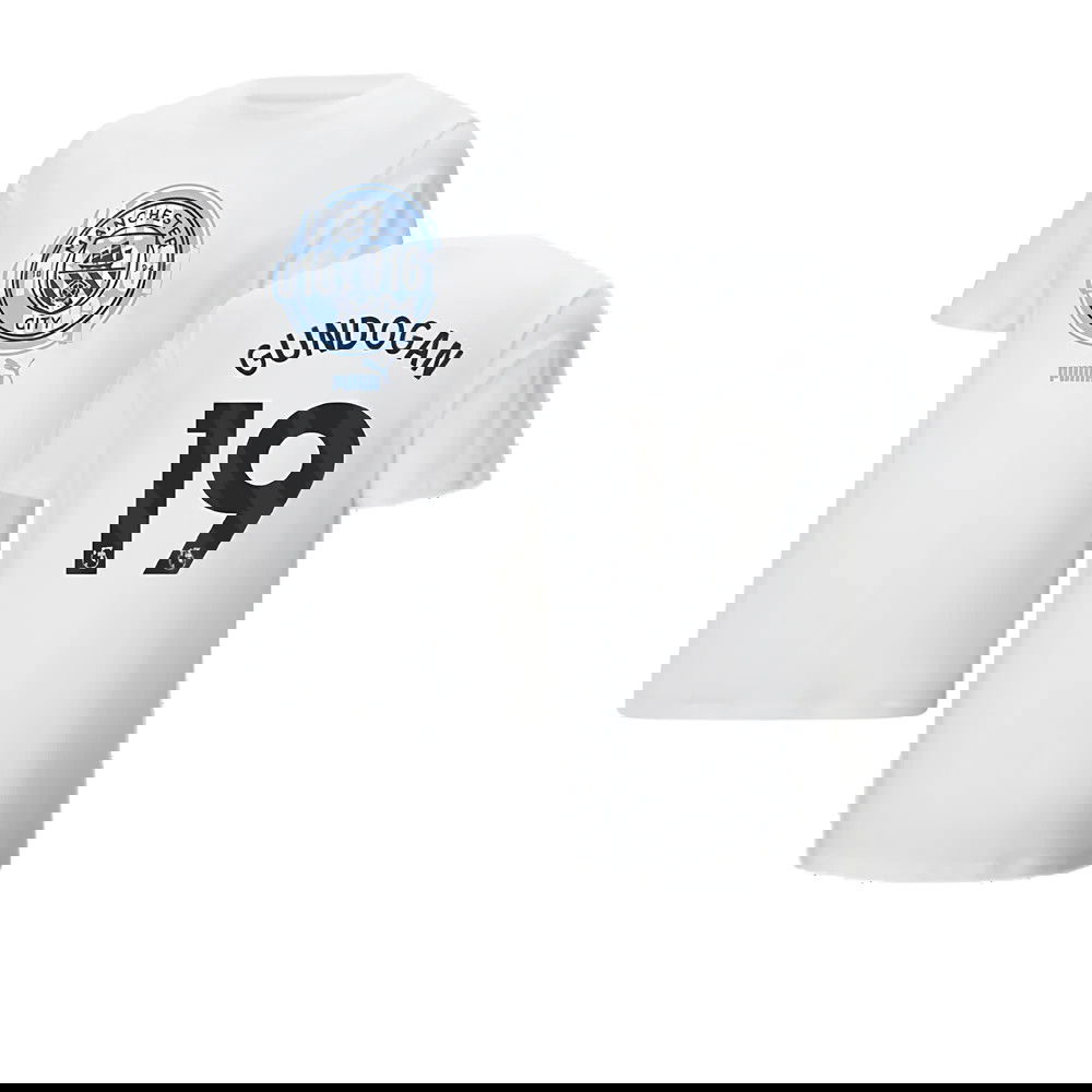 2024-2025 Man City ftblCulture Tee (White) (Gundogan 19)