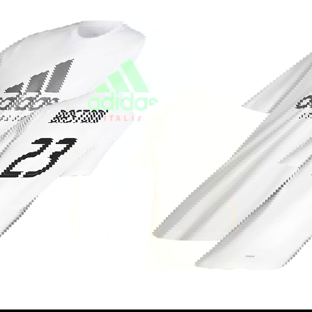 2024-2025 Italy DNA Graphic Tee (White) (BASTONI 23)