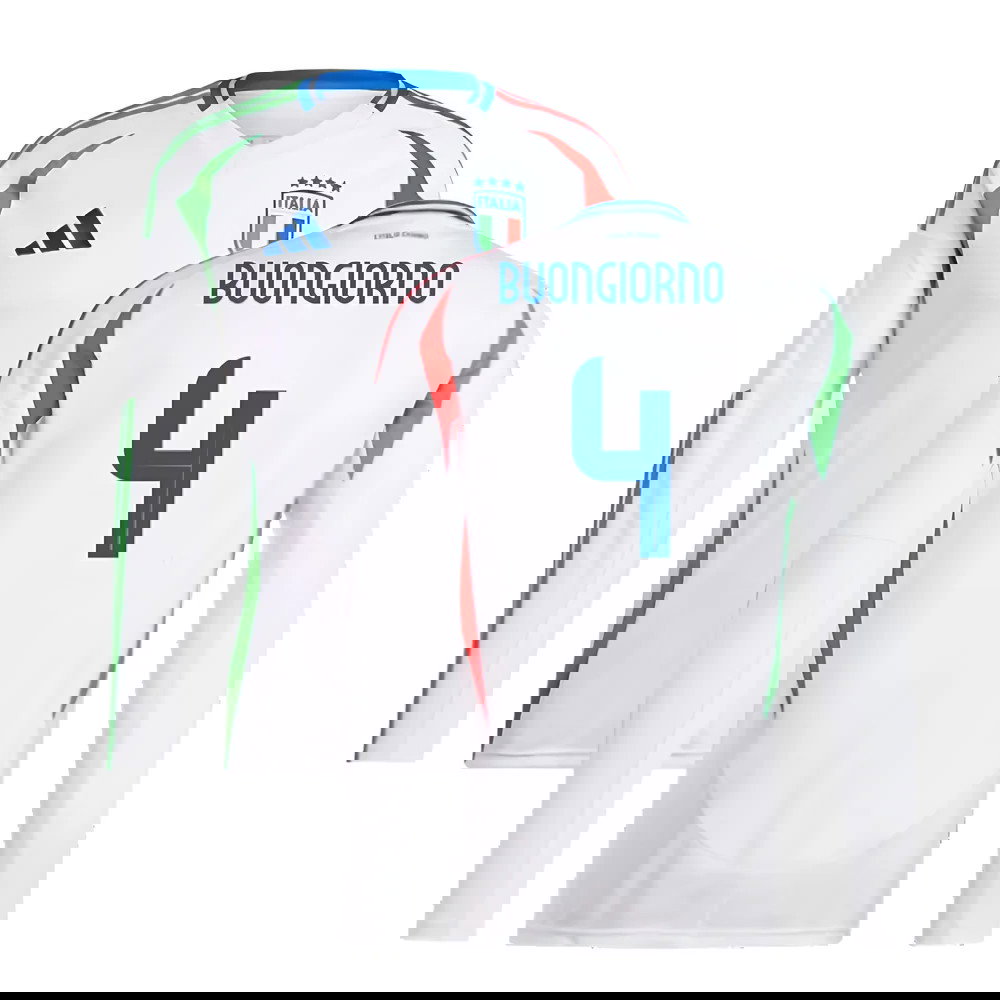 2024-2025 Italy Long Sleeve Away Shirt (BUONGIORNO 4)