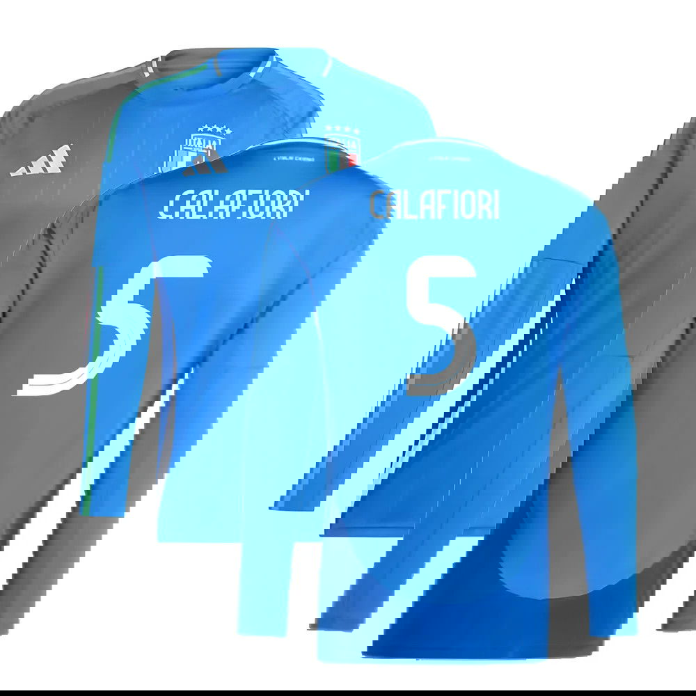 2024-2025 Italy Long Sleeve Home Shirt (CALAFIORI 5)