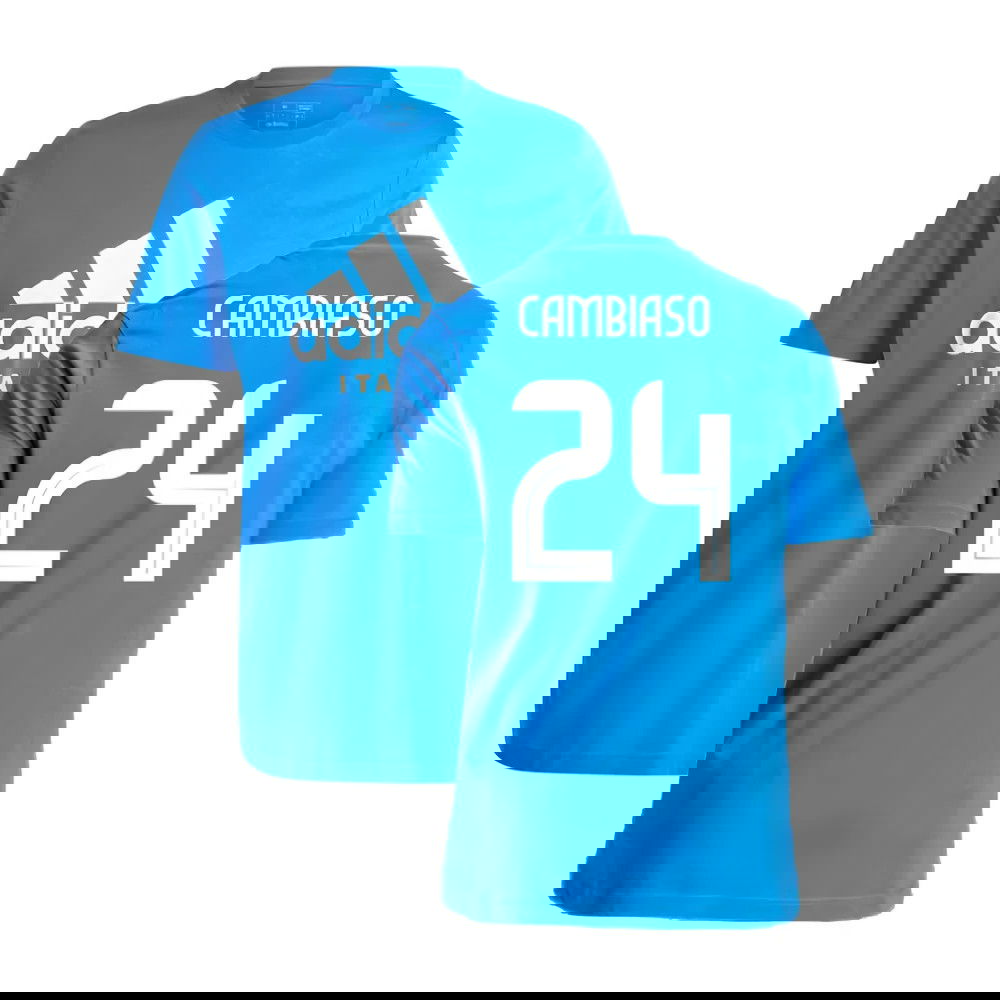 2024-2025 Italy DNA Graphic Tee (Blue) (CAMBIASO 24)