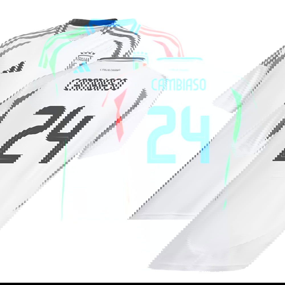 2024-2025 Italy Away Shirt (Kids) (CAMBIASO 24)