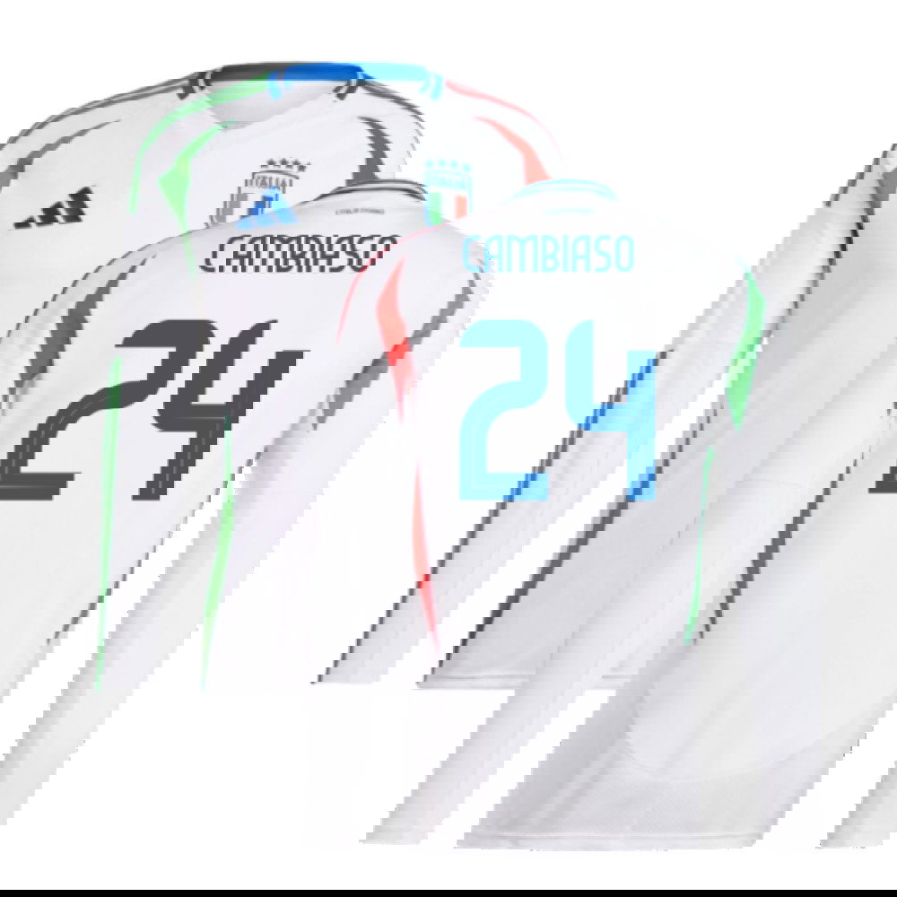 2024-2025 Italy Long Sleeve Away Shirt (CAMBIASO 24)