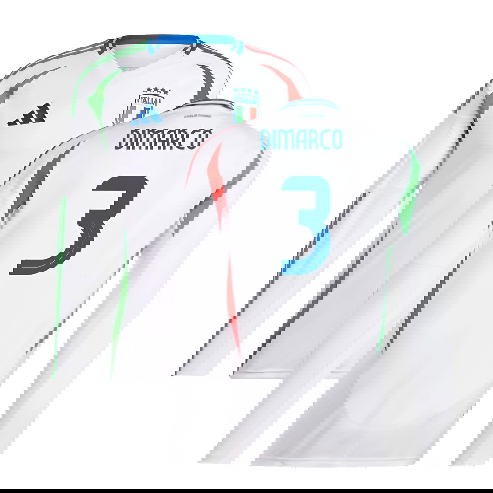 2024-2025 Italy Long Sleeve Away Shirt (DIMARCO 3)