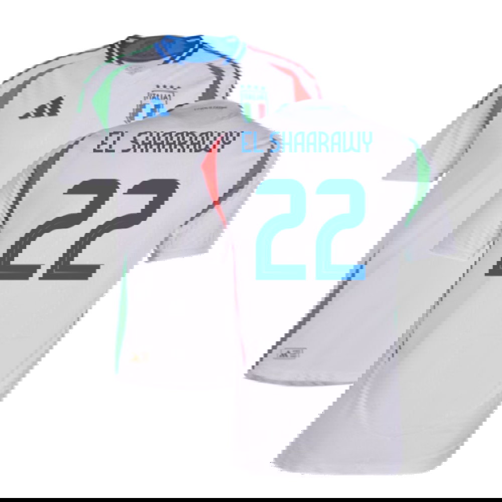 2024-2025 Italy Authentic Away Shirt (EL SHAARAWY 22)