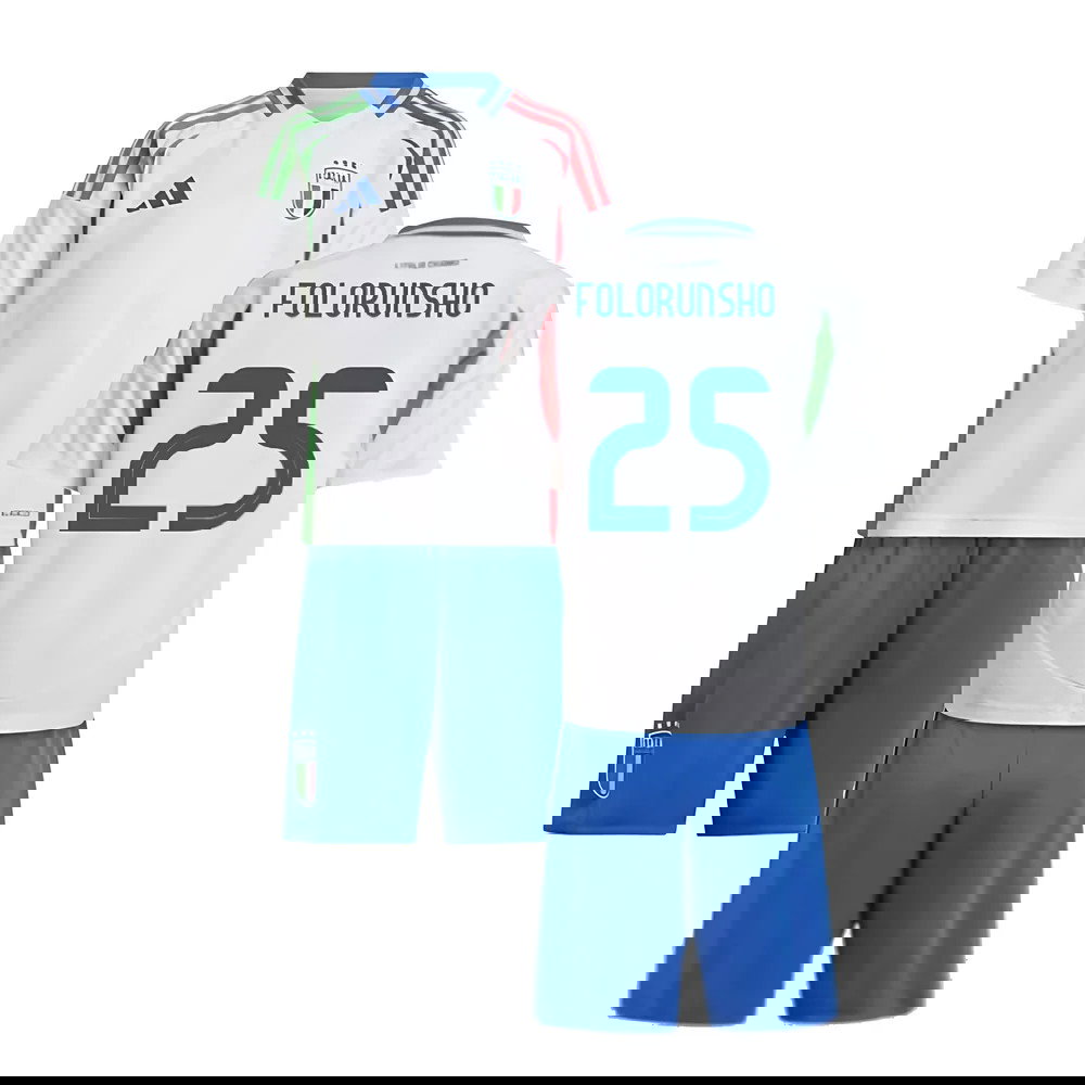 2024-2025 Italy Away Mini Kit (FOLORUNSHO 25)