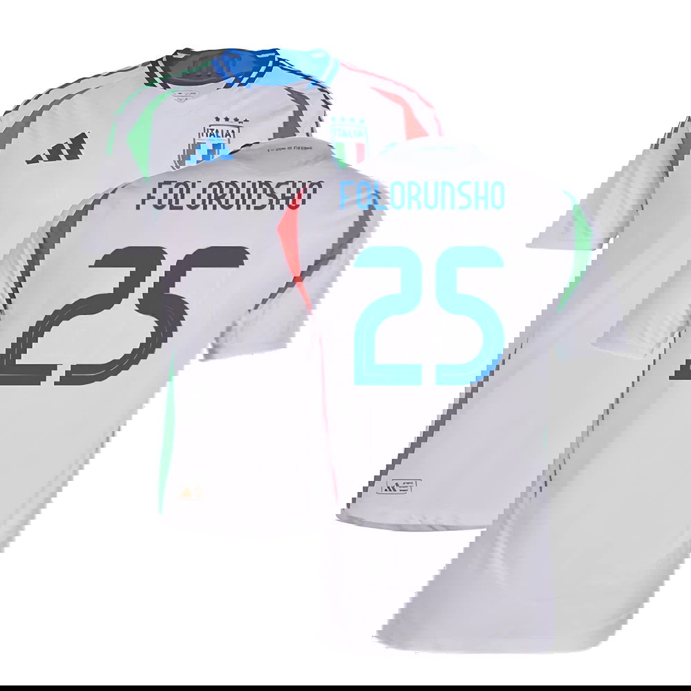 2024-2025 Italy Authentic Away Shirt (FOLORUNSHO 25)