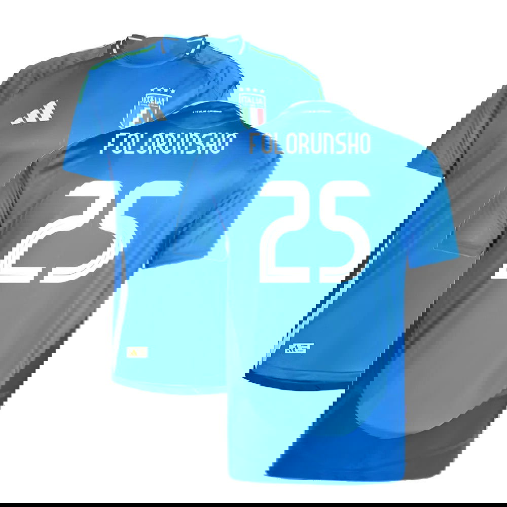 2024-2025 Italy Authentic Home Shirt (FOLORUNSHO 25)