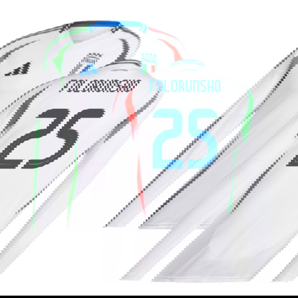 2024-2025 Italy Long Sleeve Away Shirt (FOLORUNSHO 25)