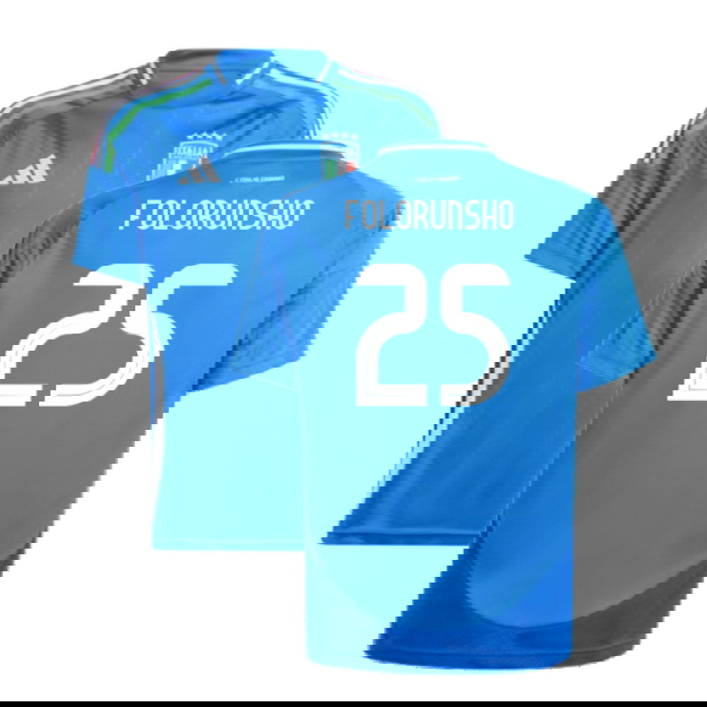 2024-2025 Italy Home Shirt (Kids) (FOLORUNSHO 25)