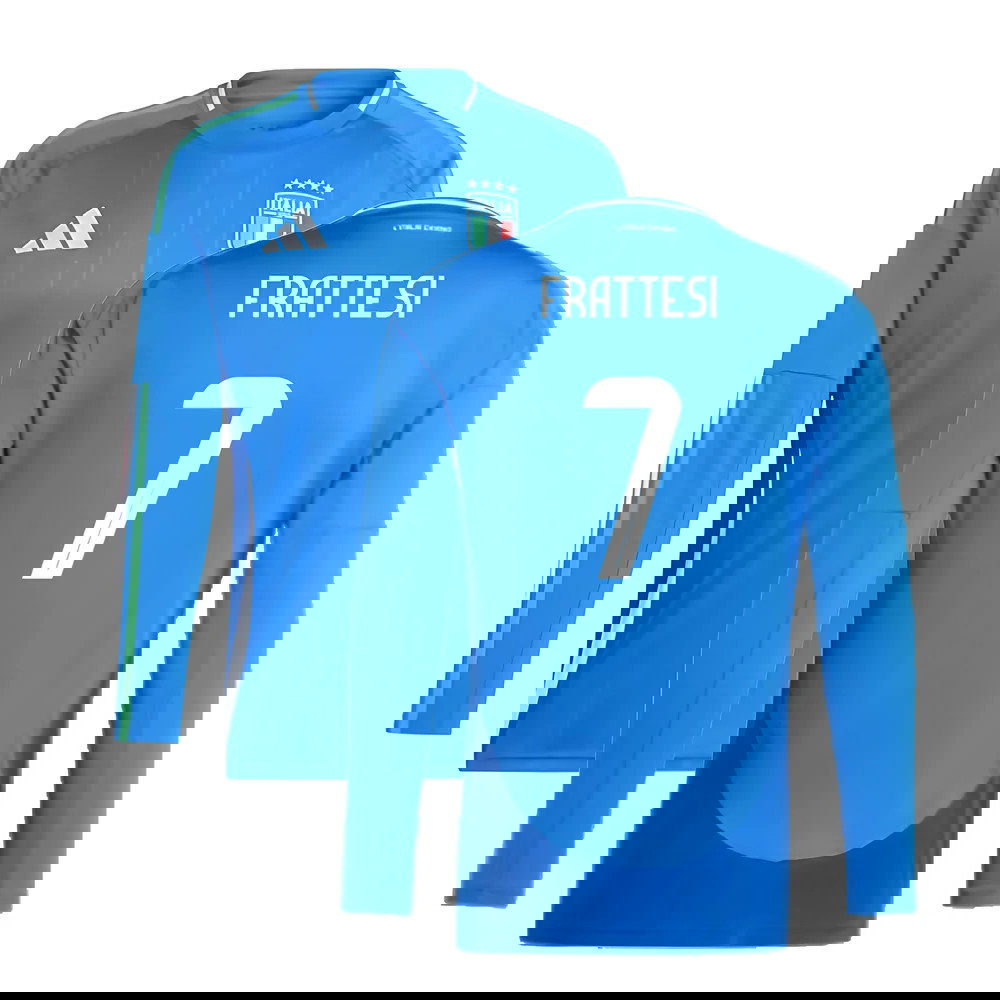 2024-2025 Italy Long Sleeve Home Shirt (FRATTESI 7)
