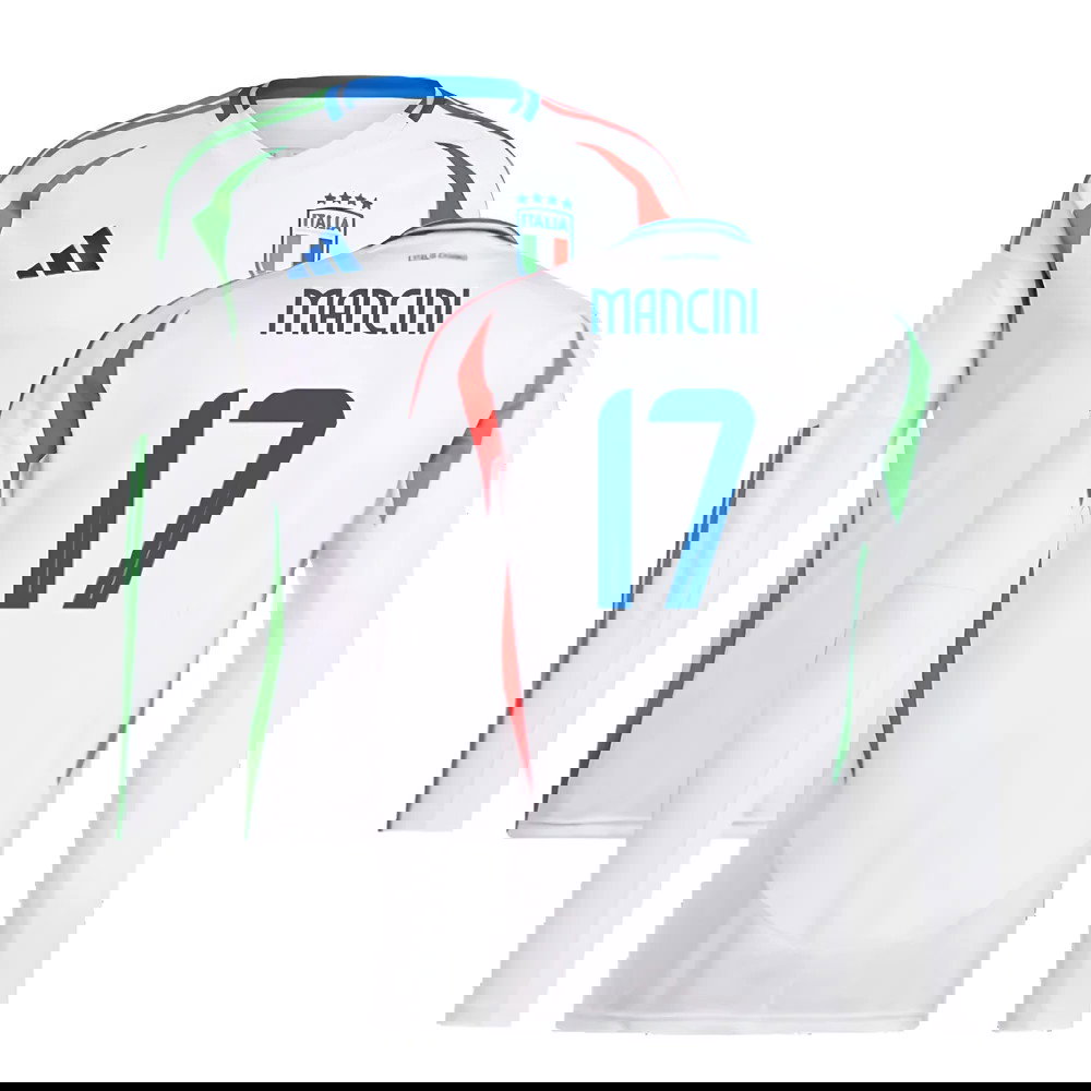 2024-2025 Italy Long Sleeve Away Shirt (MANCINI 17)