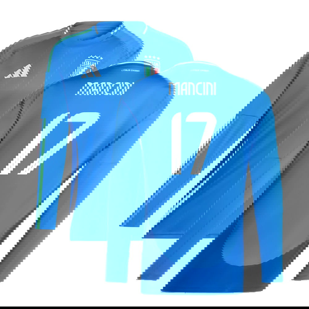 2024-2025 Italy Long Sleeve Home Shirt (MANCINI 17)