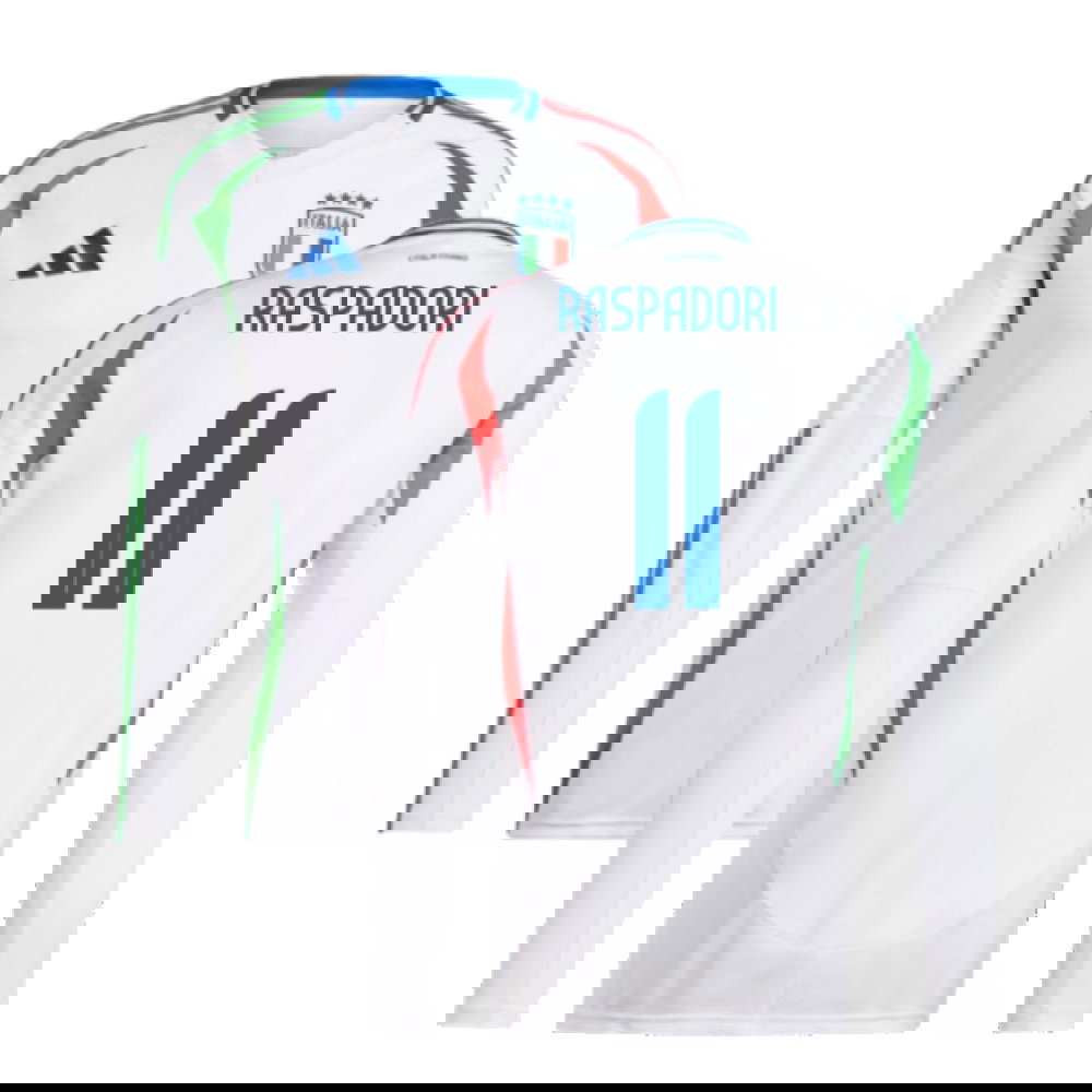 2024-2025 Italy Long Sleeve Away Shirt (RASPADORI 11)