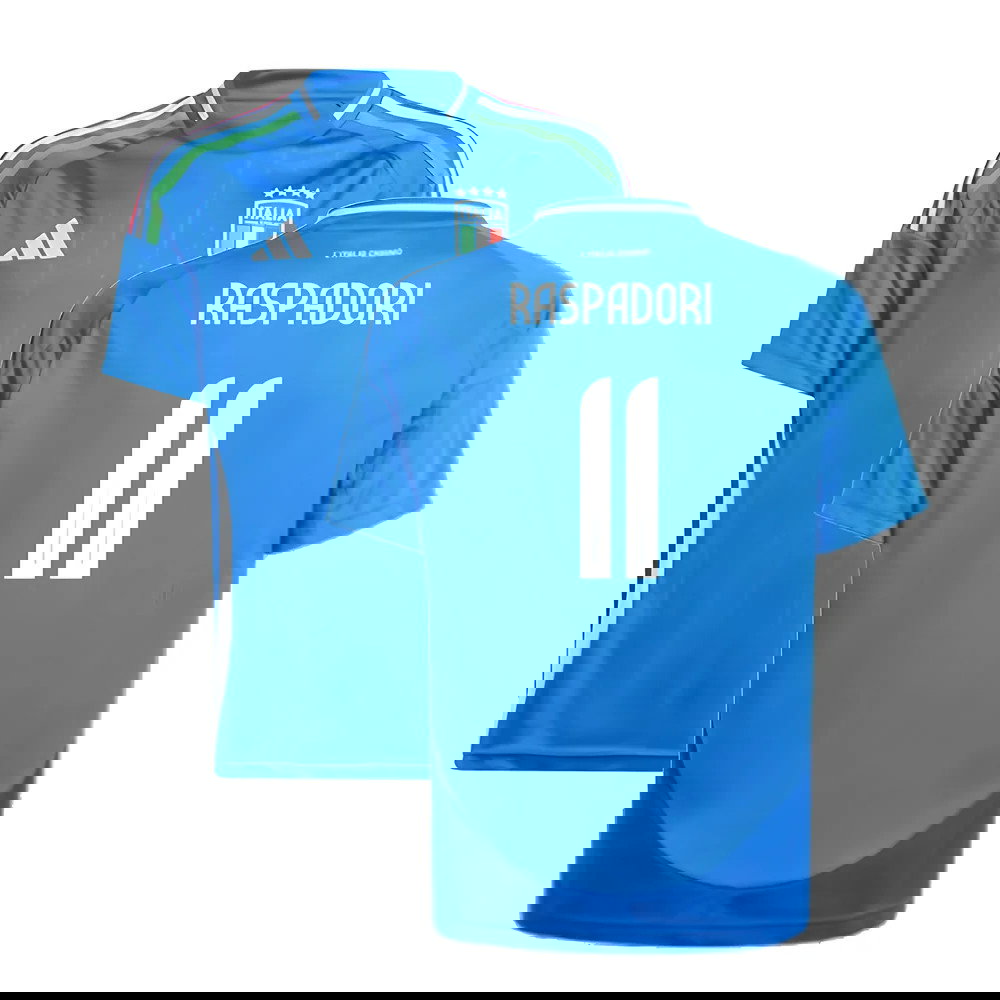 2024-2025 Italy Home Shirt (Kids) (RASPADORI 11)
