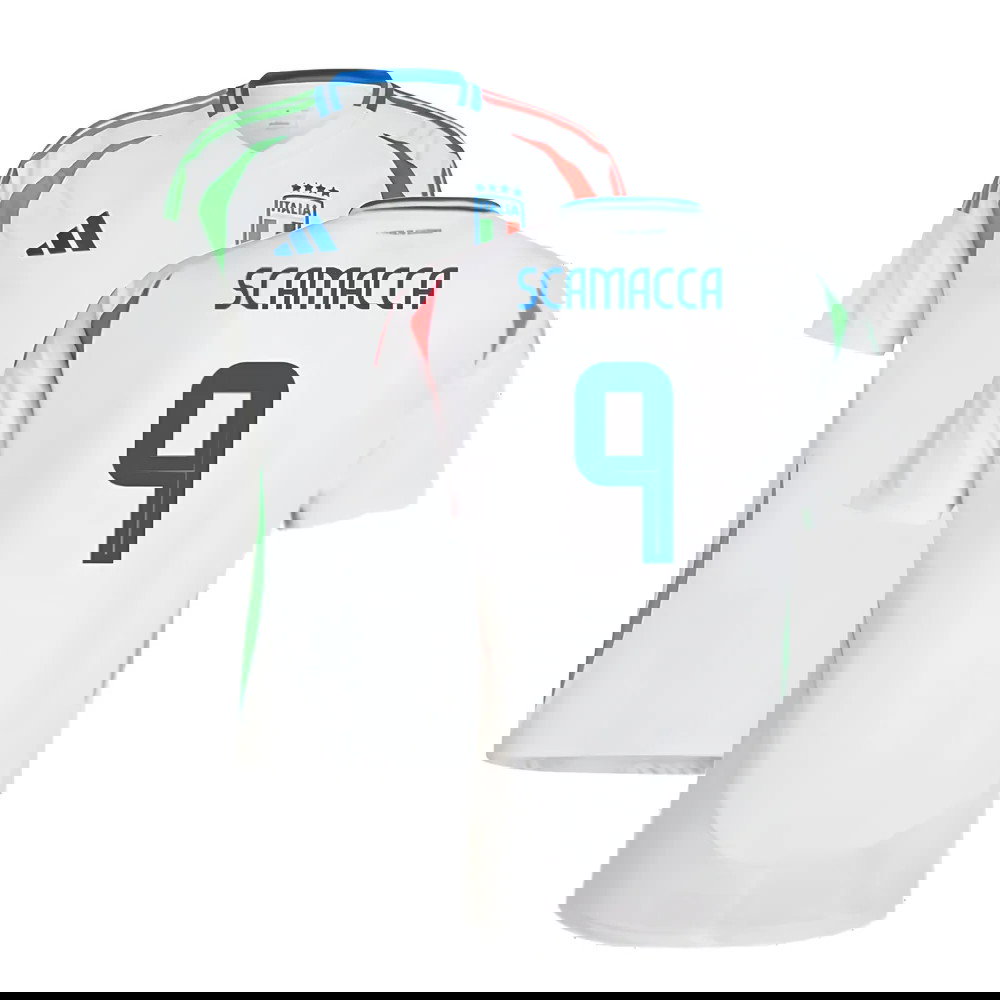 2024-2025 Italy Away Shirt (SCAMACCA 9)