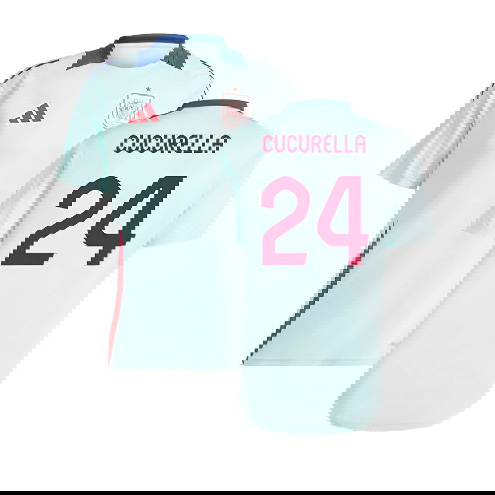 2024-2025 Spain Training Jersey (Halo Mint) (Cucurella 24)