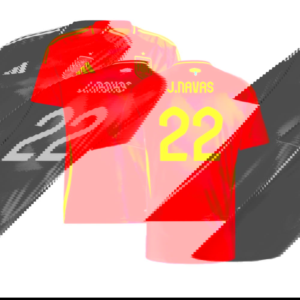 2024-2025 Spain Home Shirt (J.Navas 22)