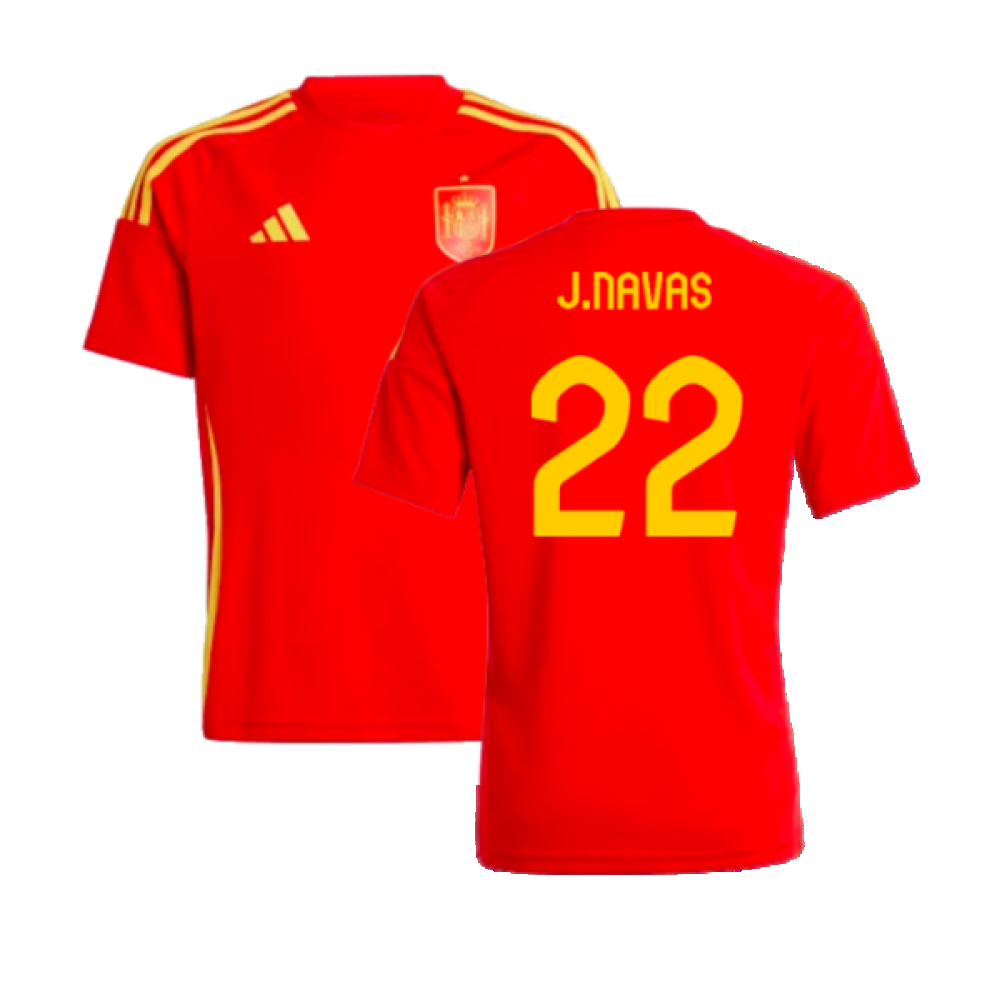 2024-2025 Spain Home Fan Shirt (Kids) (J.Navas 22)