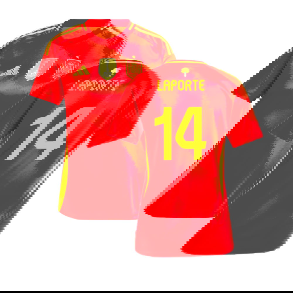 2024-2025 Spain Home Shirt (Ladies) (Laporte 14)