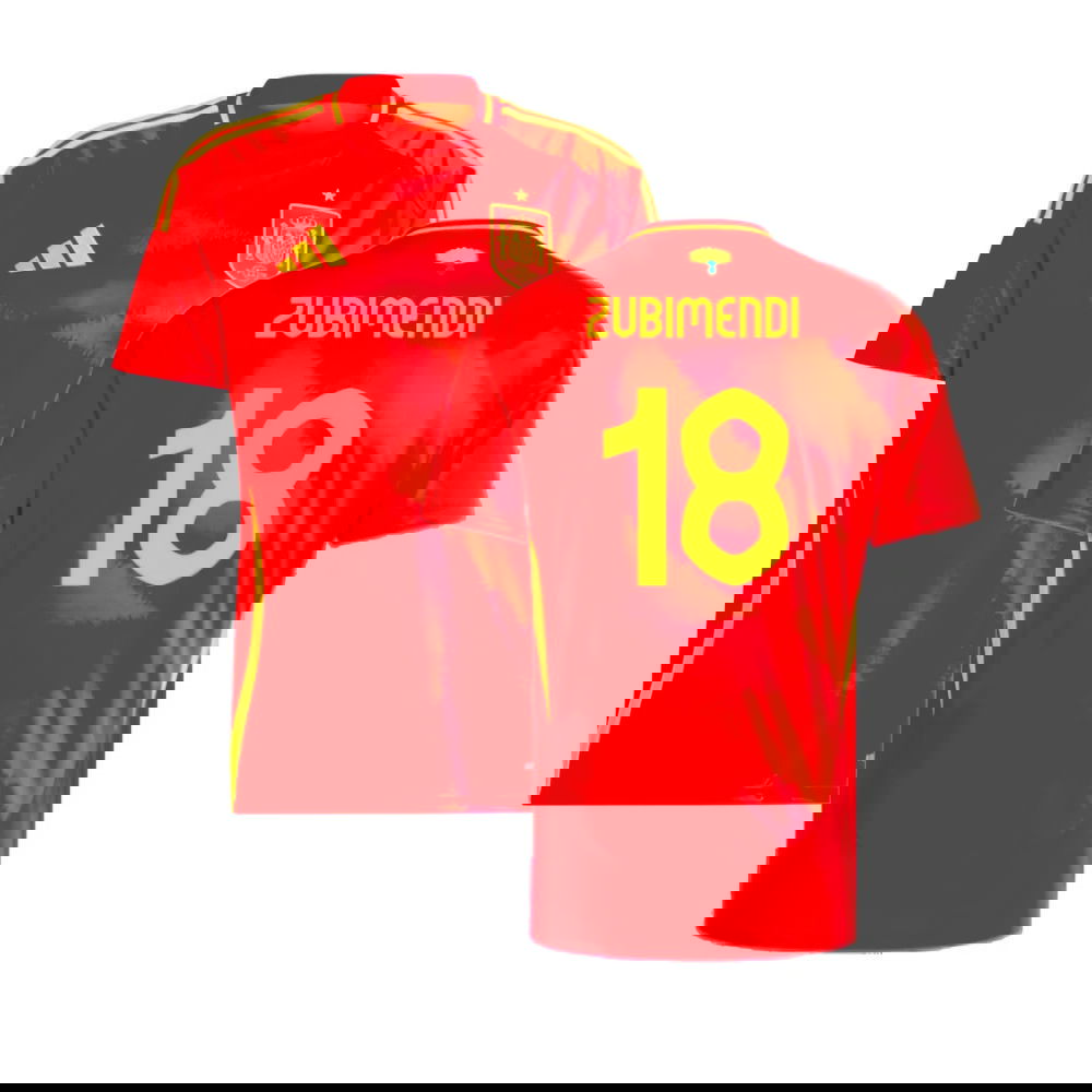 2024-2025 Spain Home Shirt (Zubimendi 18)
