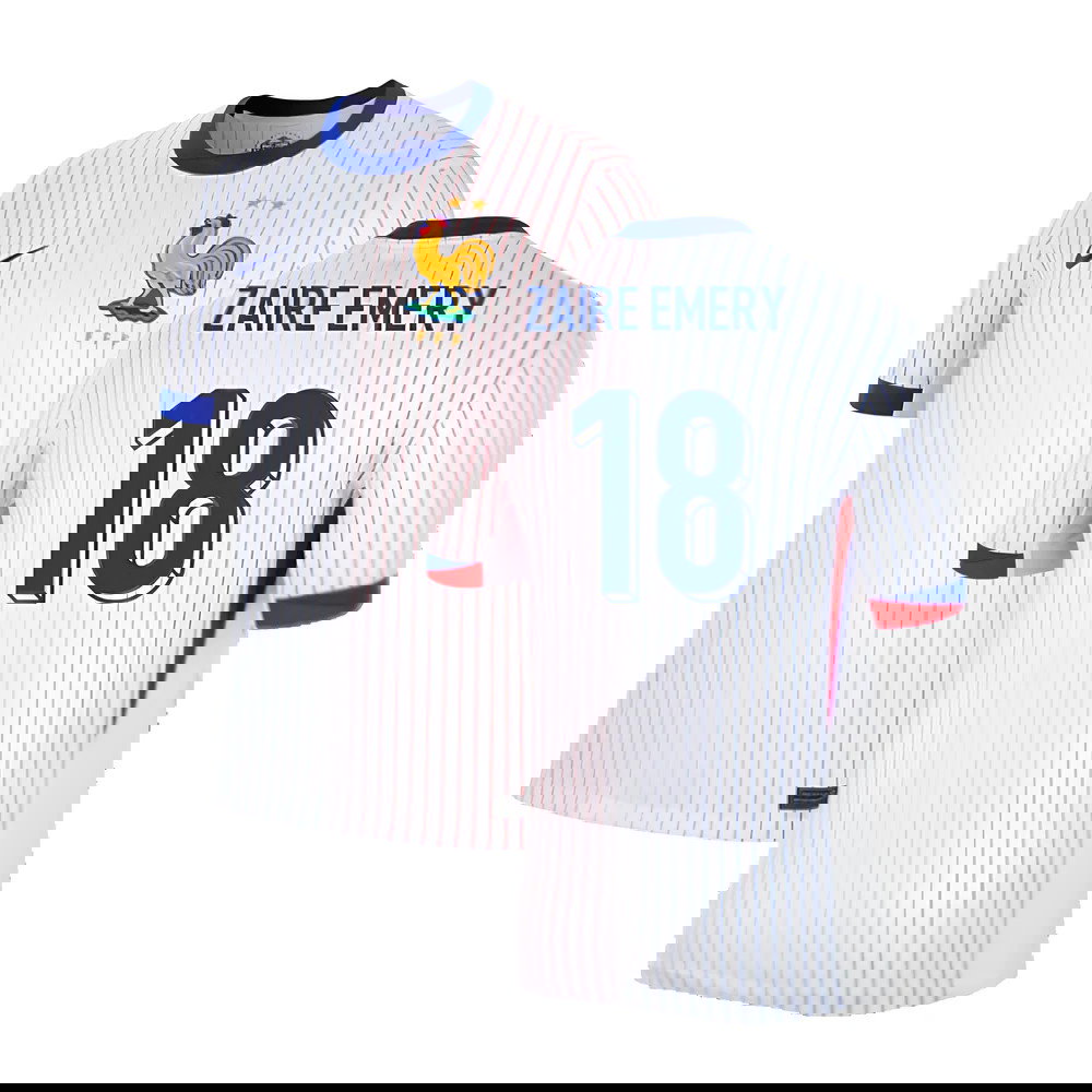 2024-2025 France Away Shirt (Zaire Emery 18)